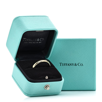 Tiffany 18K Yellow Gold 4mm Forever Wedding Band Ring 61 9.5 5 of 5
