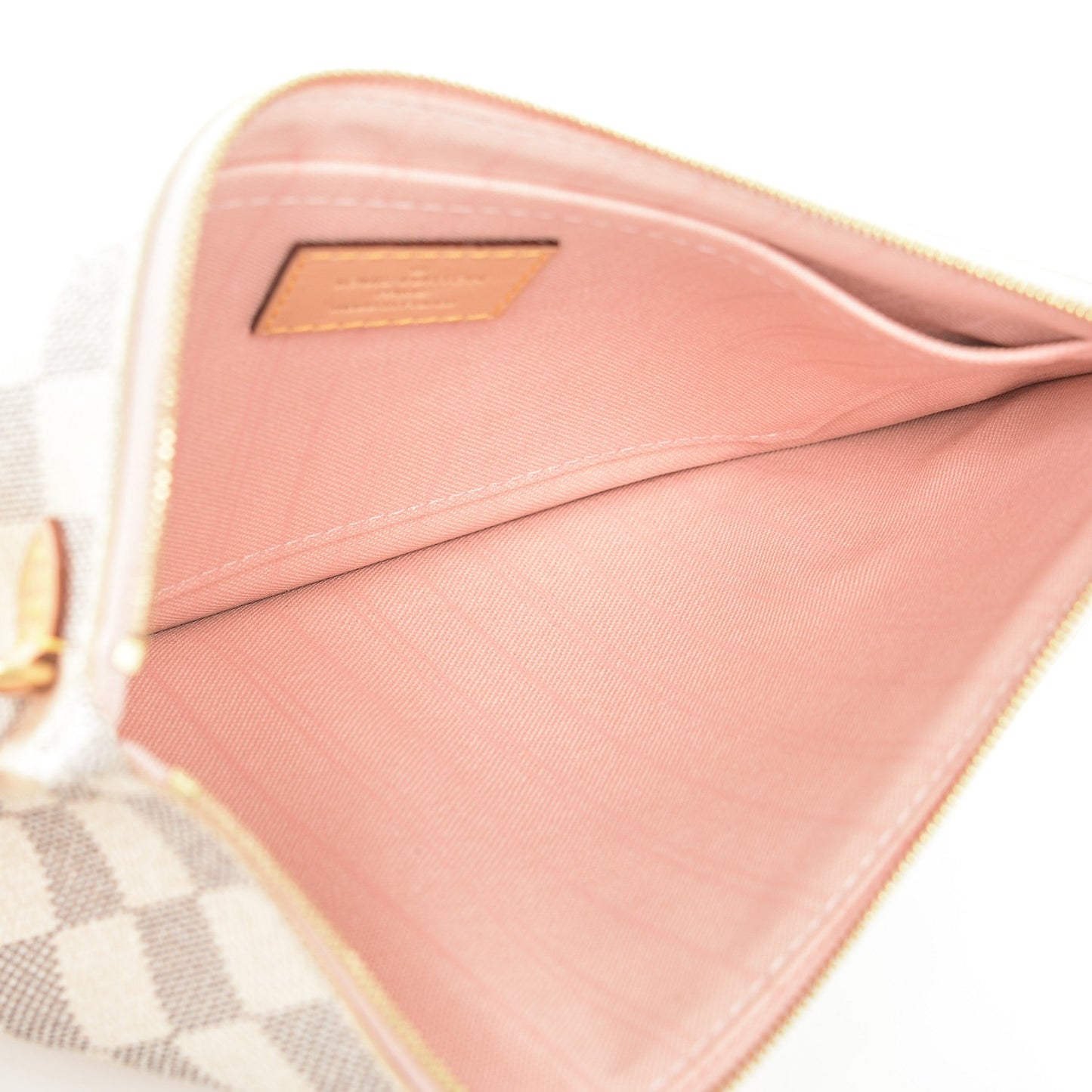 Damier Azur Neverfull MM GM Pochette Rose Ballerine