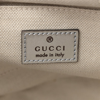 Gucci Metallic Sakai Be Green Calfskin Diagonal Stitched Small Blondie Shoulder Bag Silver 6 of 12