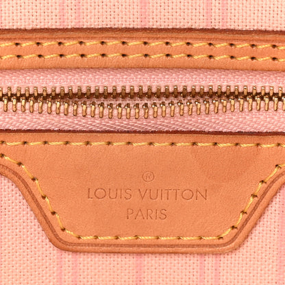 Louis Vuitton Damier Azur Neo Neverfull MM Rose Ballerine 6 of 10