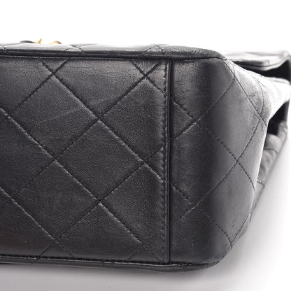 Chanel Lambskin Quilted XL Jumbo Single Flap Black 10 of 14