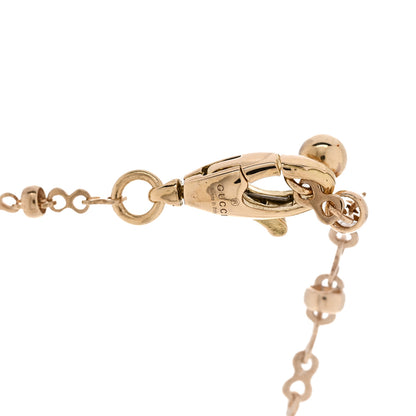 Gucci 18K Yellow Gold Running GG Pendant Necklace 5 of 6