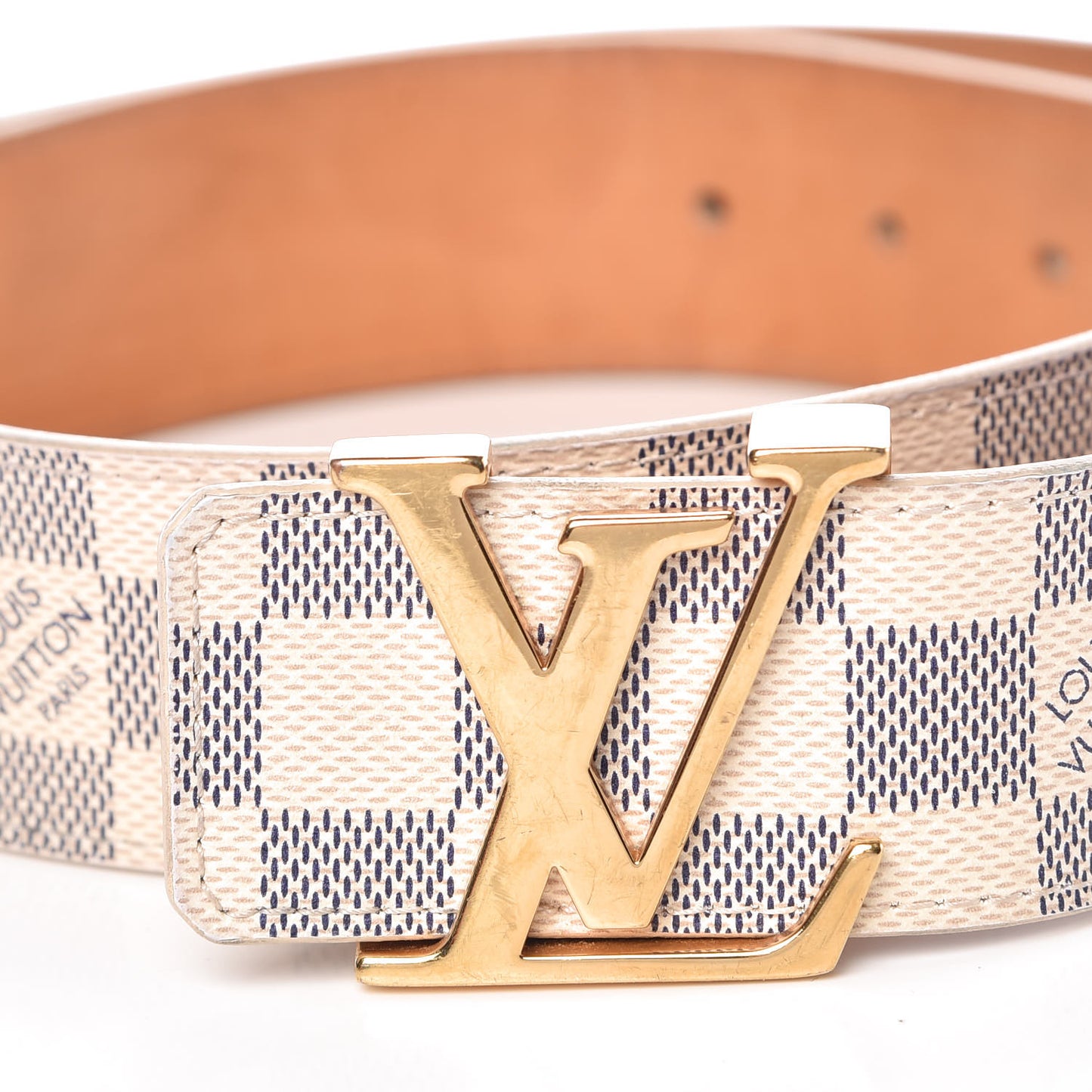 Damier Azur LV Initiales Belt 80 32
