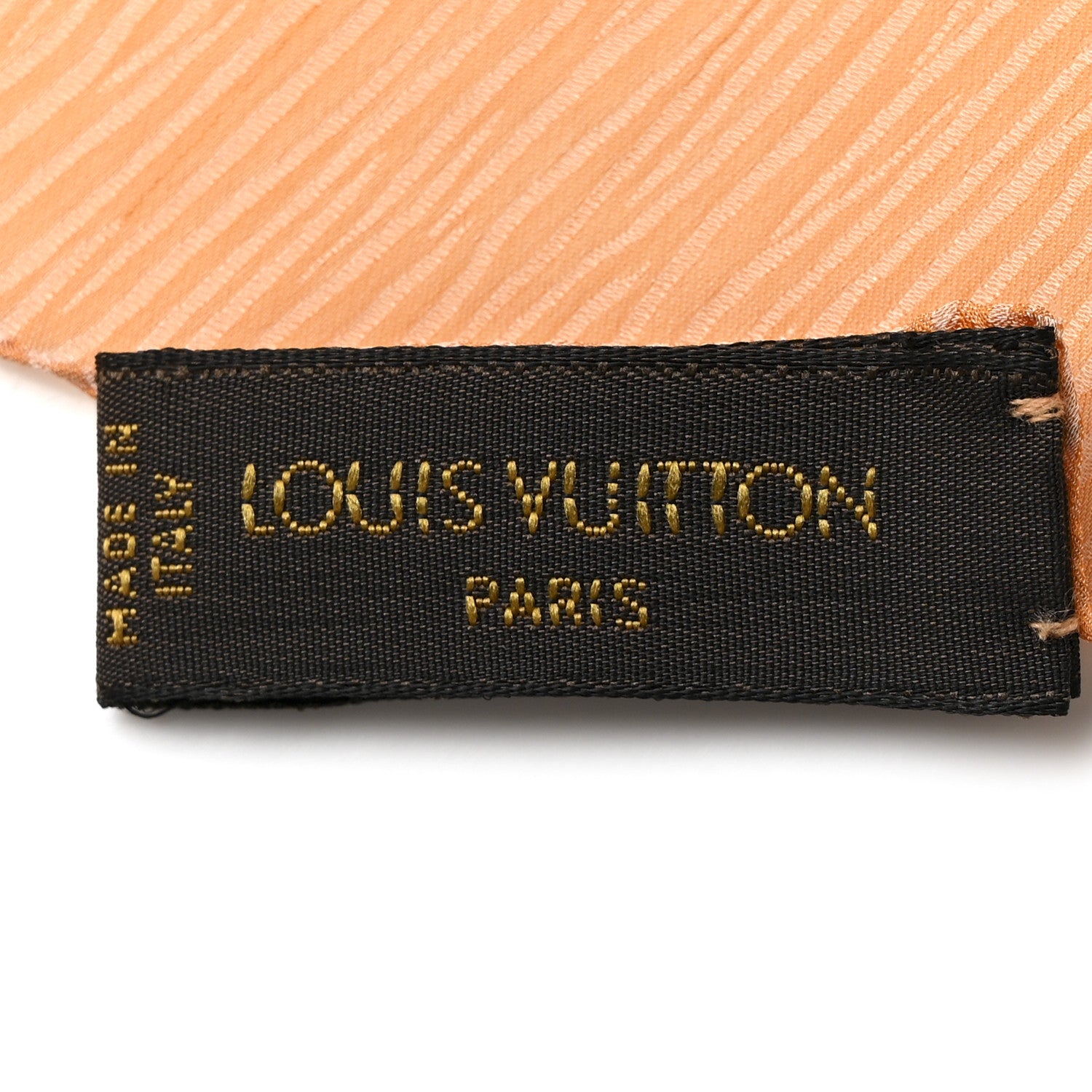 Louis Vuitton Silk Crepe Monogram Epi Print Scarf Light Orange 3 of 4