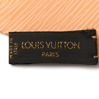 Louis Vuitton Silk Crepe Monogram Epi Print Scarf Light Orange 3 of 4
