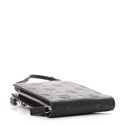 MCM Calfskin Ottomar Monogram Multi-Function Lanyard Black 3 of 12