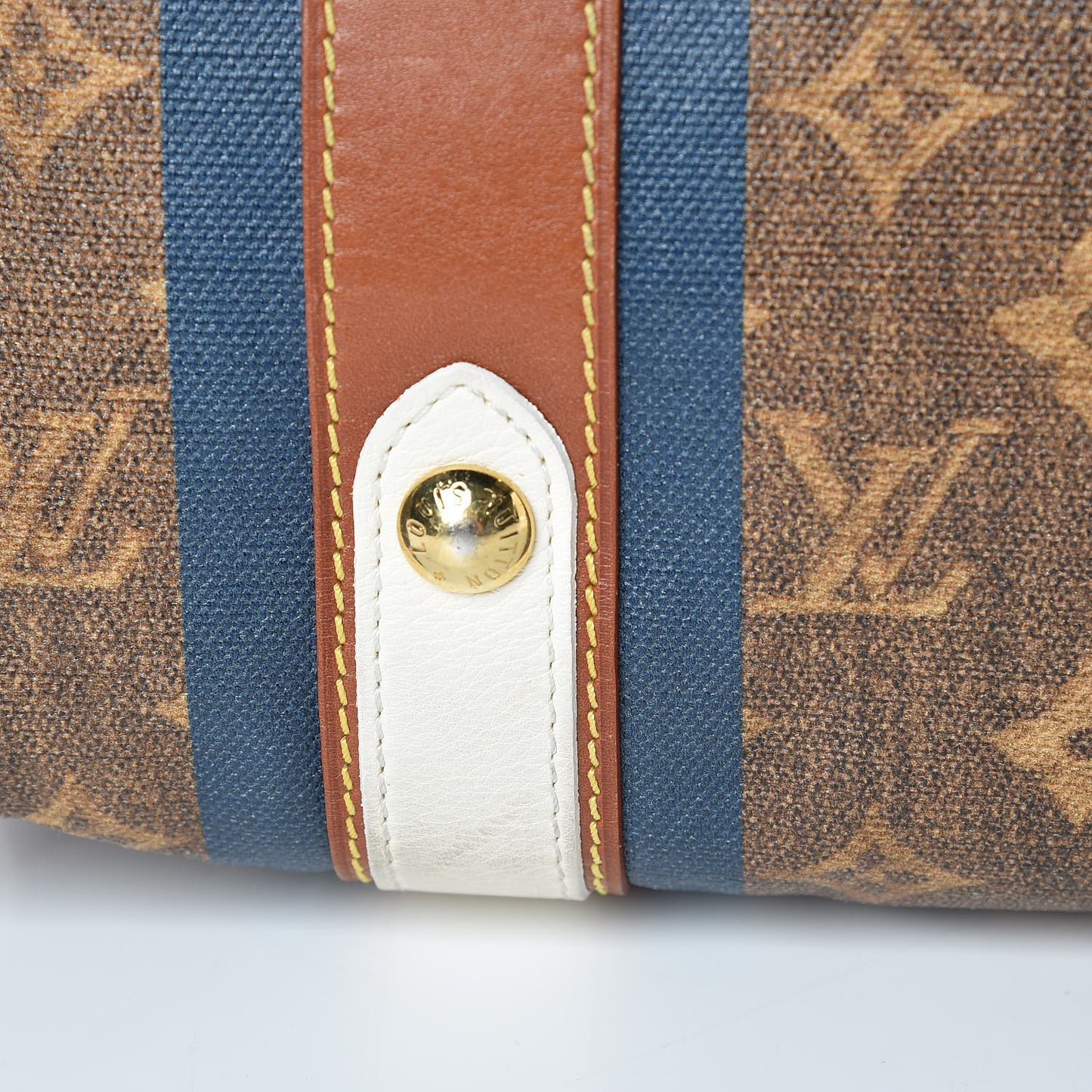 Monogram Rayures Tisse Sac GM Blue