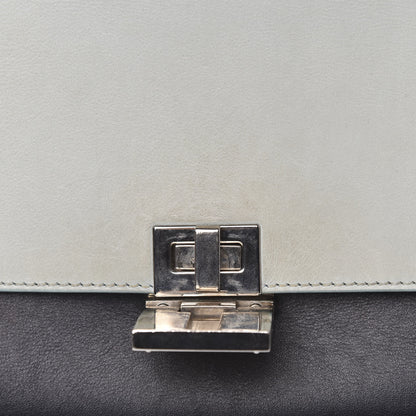 Celine Drummed Calfskin Suede Medium Tri-color Trapeze Black 14 of 18