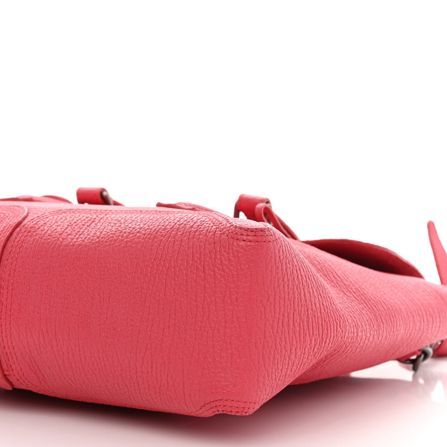 Textured Calfskin Medium Pashli Satchel Raspberry