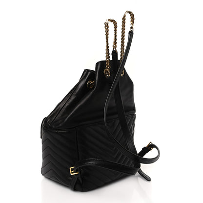 Saint Laurent Lambskin Matelasse Monogram Joe Backpack Black 3 of 8