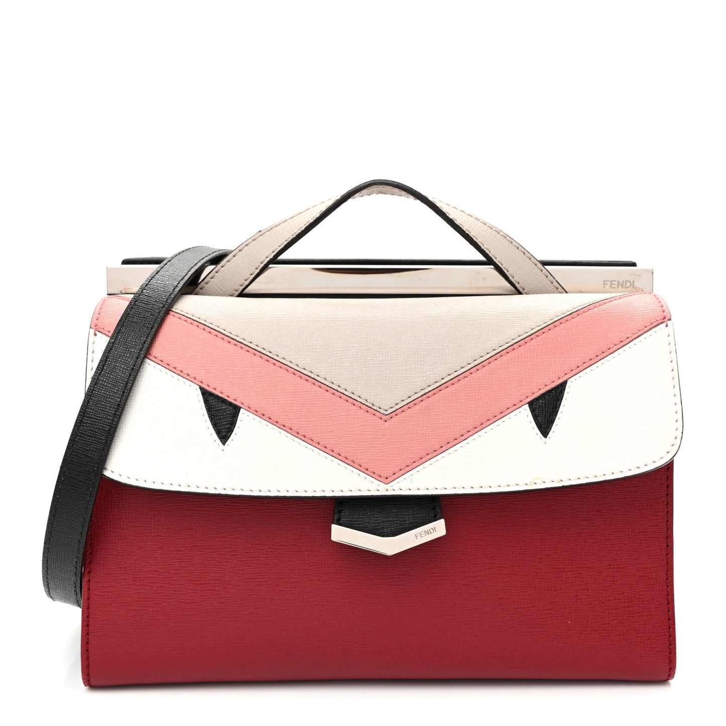 Vitello Elite Monster Mini Demi Jour Shoulder Bag Ribes Grigio Polvere Carbone