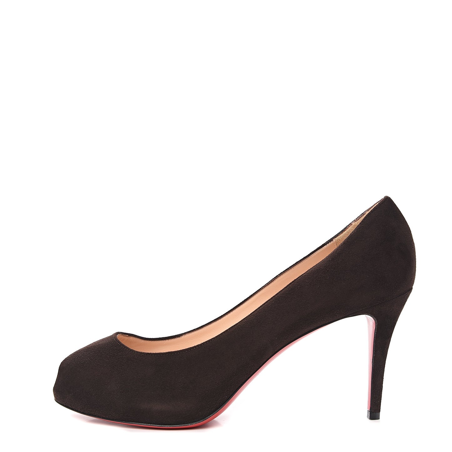 Suede Open Clic 85 Pumps 42 Coffee