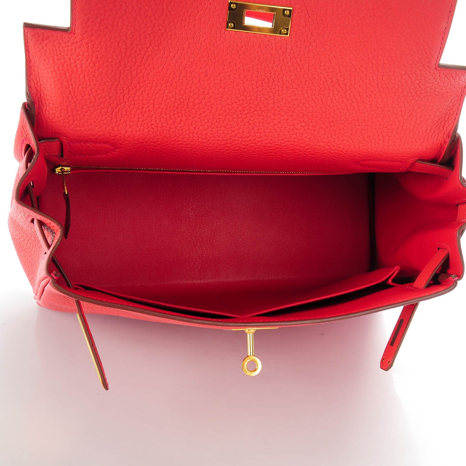 Hermes Taurillon Clemence Kelly Retourne 28 Bougainvillea 8 of 26