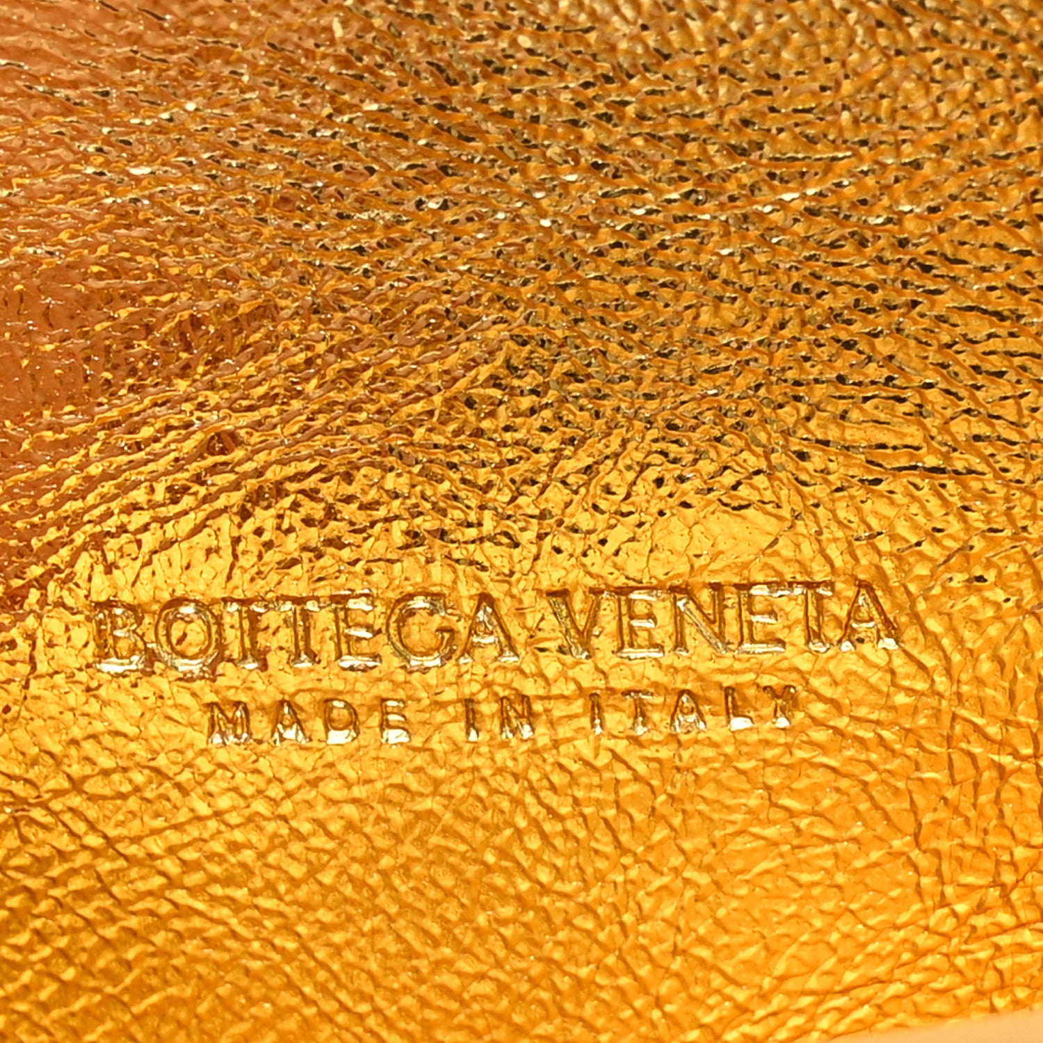 Bottega Veneta Metallic Lambskin Intrecciato Long Andiamo Top Handle Clutch Gold 6 of 7