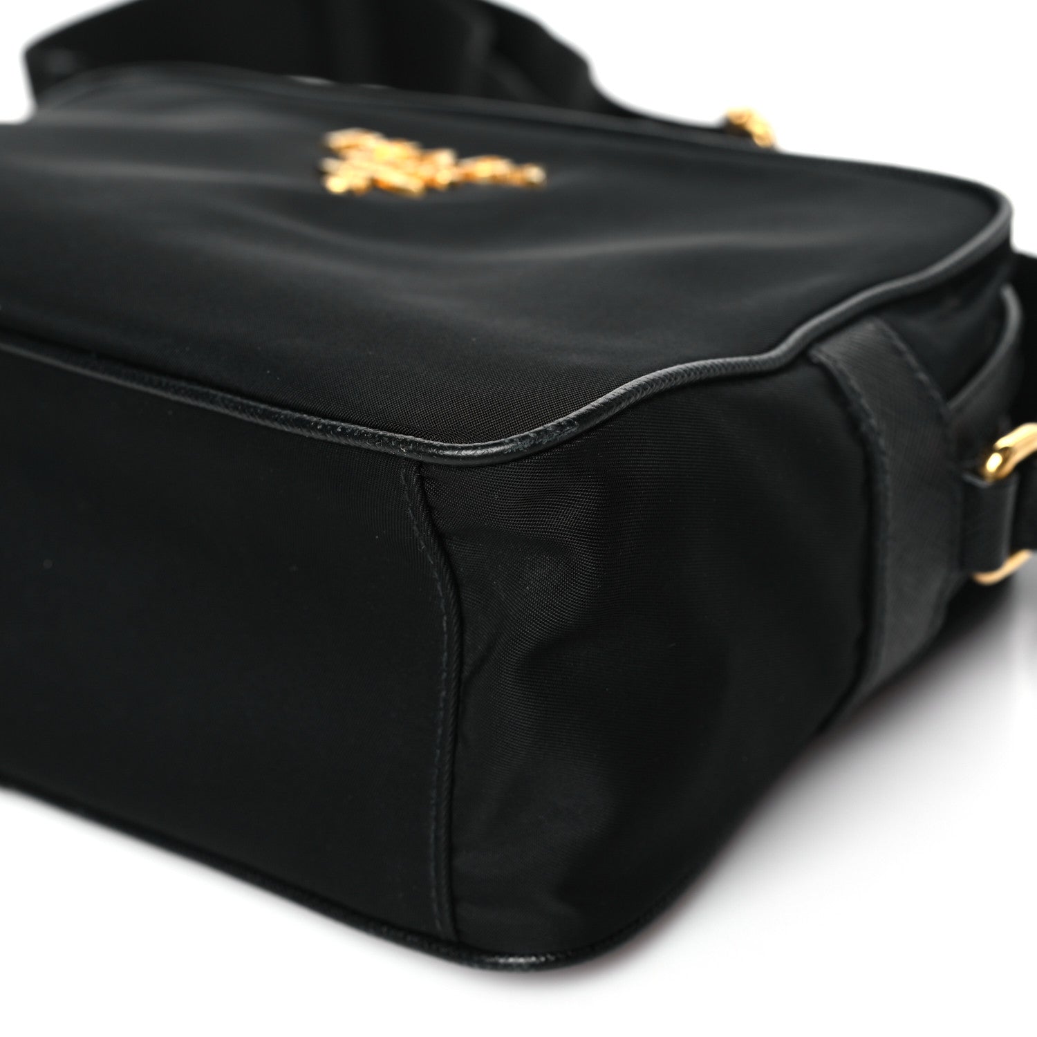 Prada Tessuto Nylon Soft Calf Camera Bag Black 10 of 11
