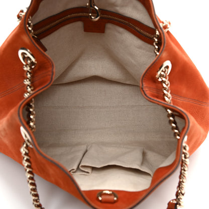 Gucci Vitello Range Medium Soho Chain Shoulder Bag Old Whisky 4 of 8