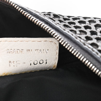 Christian Dior Leather Perforated Hobo Black 7 of 17