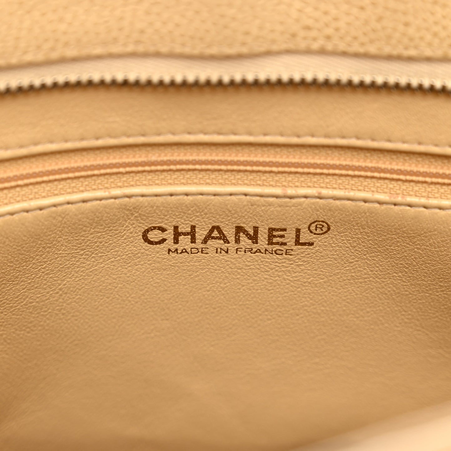Caviar Quilted Medallion Tote Beige