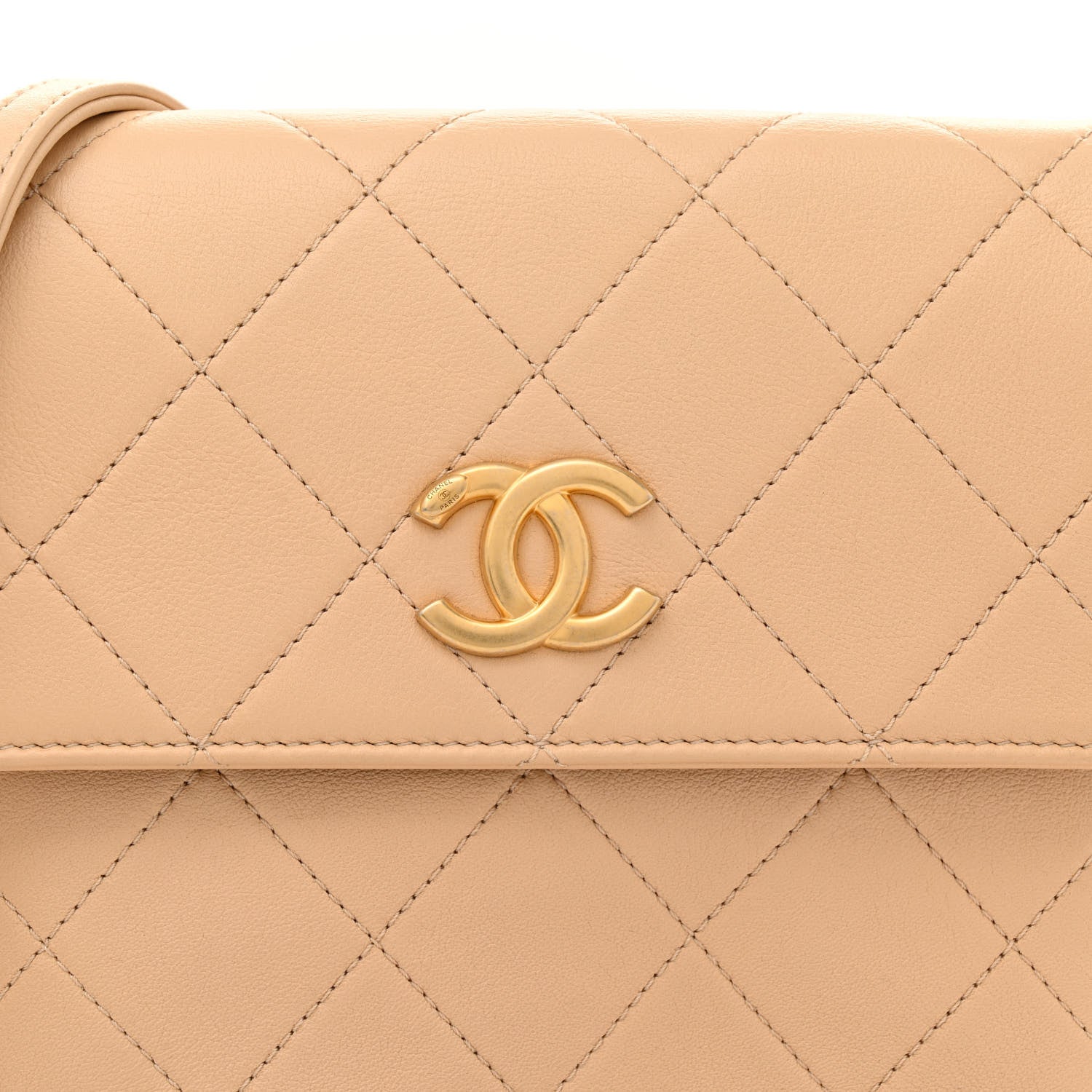 Chanel Calfskin Quilted Pearl Small Hobo Bag Beige 8 of 12