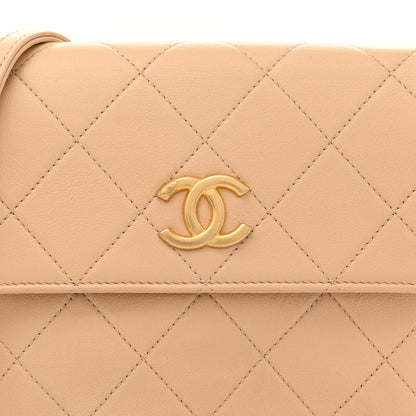 Chanel Calfskin Quilted Pearl Small Hobo Bag Beige 8 of 12