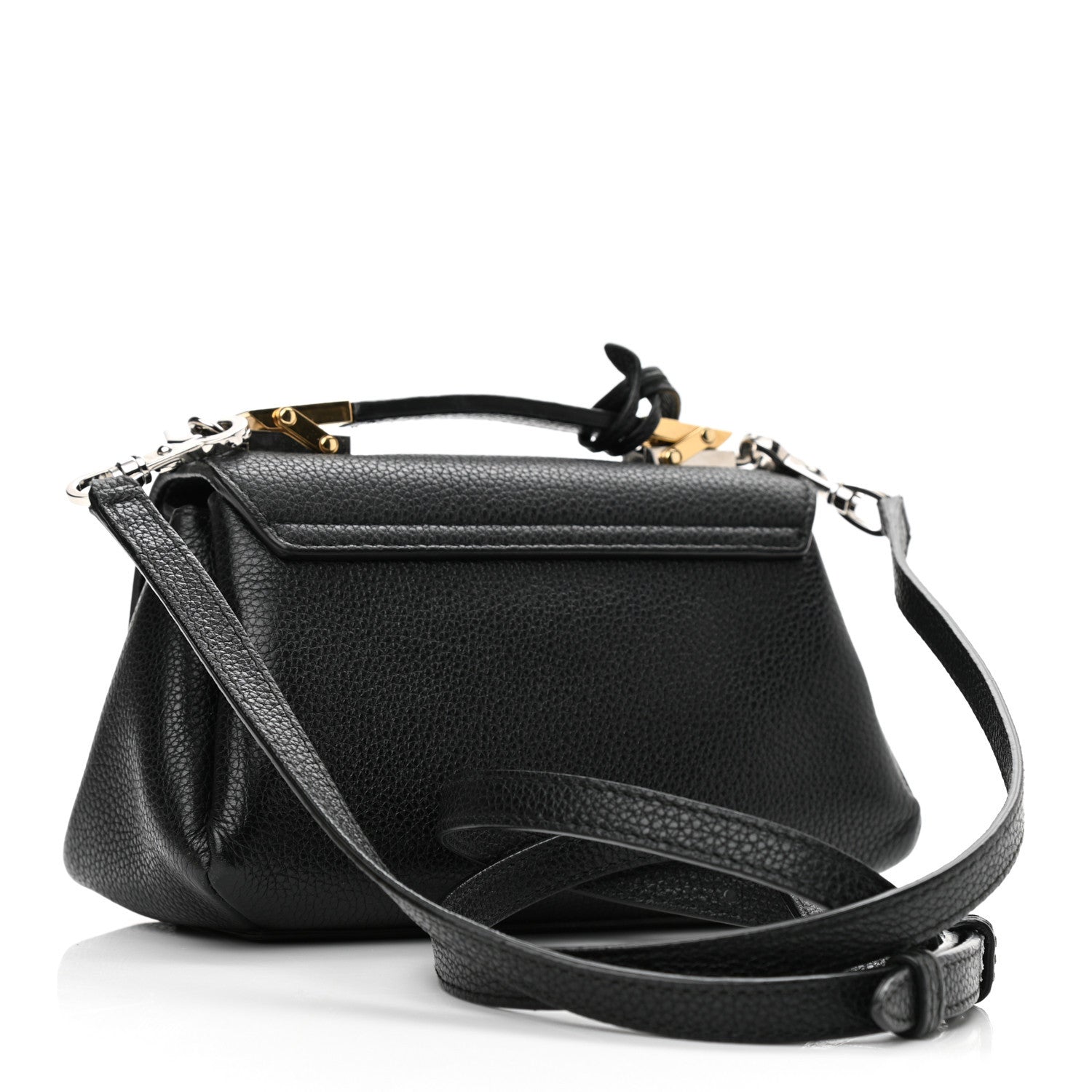 Balenciaga Grained Calfskin Le Dix Nano Soft Cartable Black 4 of 11