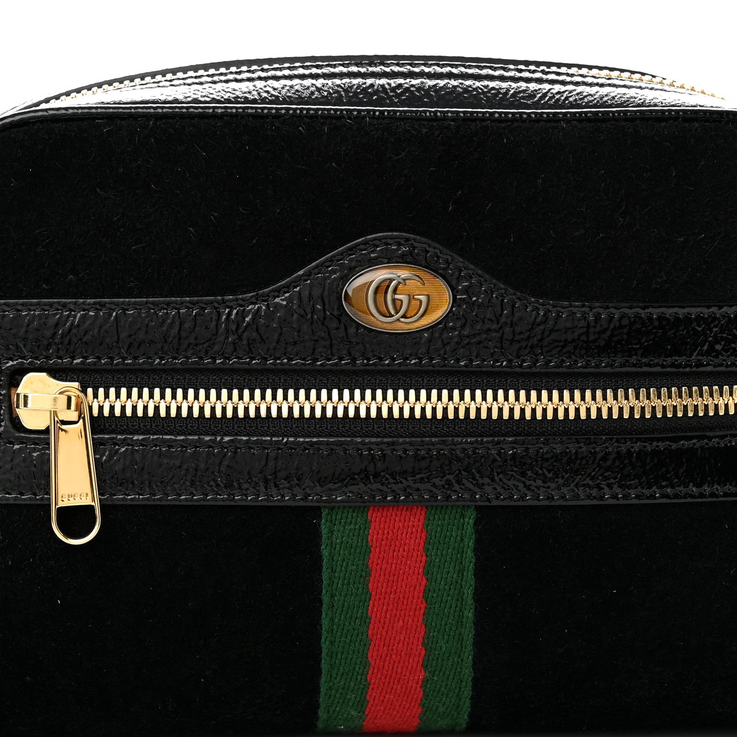 Gucci Suede Small Ophidia Belt Bag 95 38 Black 8 of 10