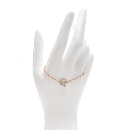 Hermes 18K Rose Gold Diamond Finesse Bracelet SH 2 of 5