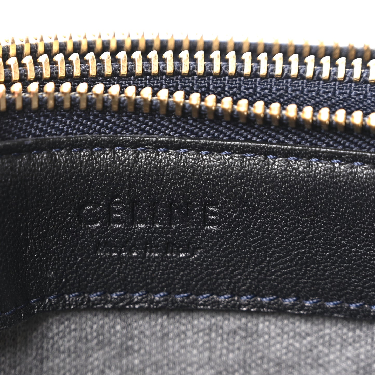 Lambskin Large Trio Crossbody Bag Abyss Blue