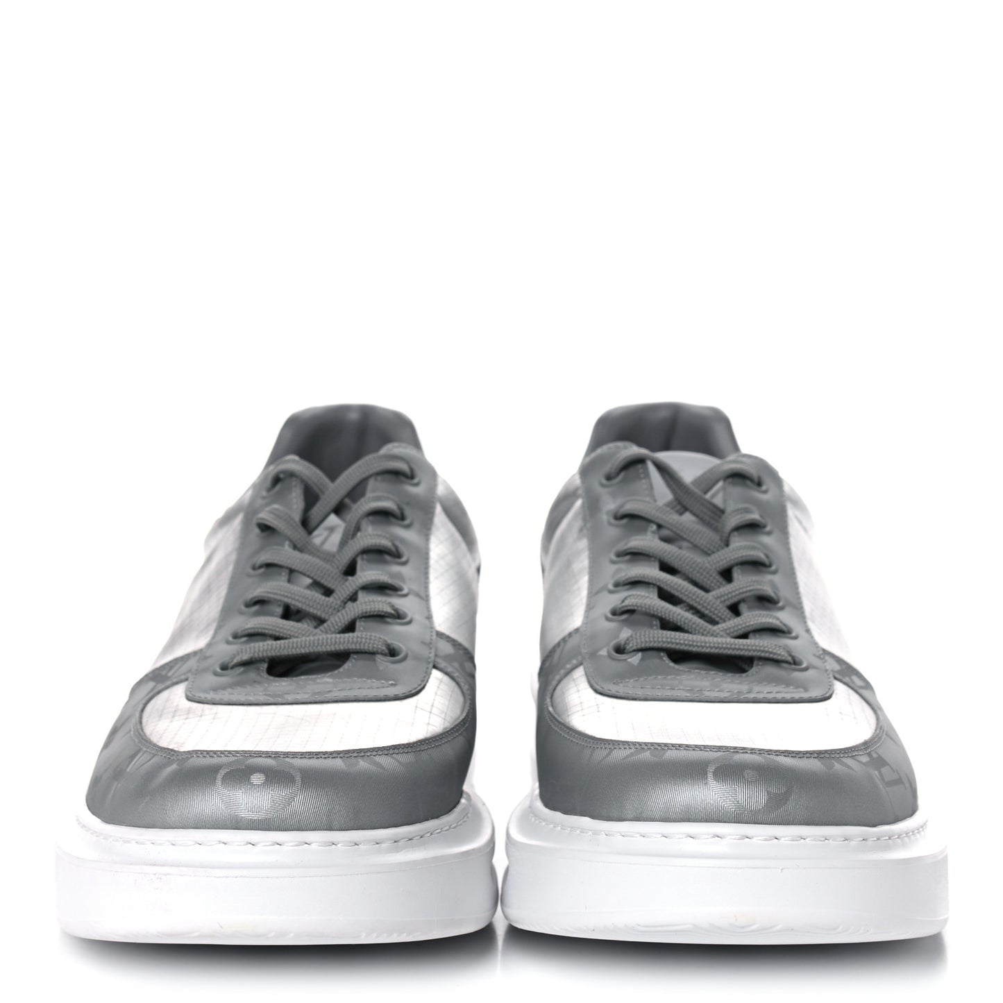 Canvas Monogram Beverly Hills Sneakers 11 Argent