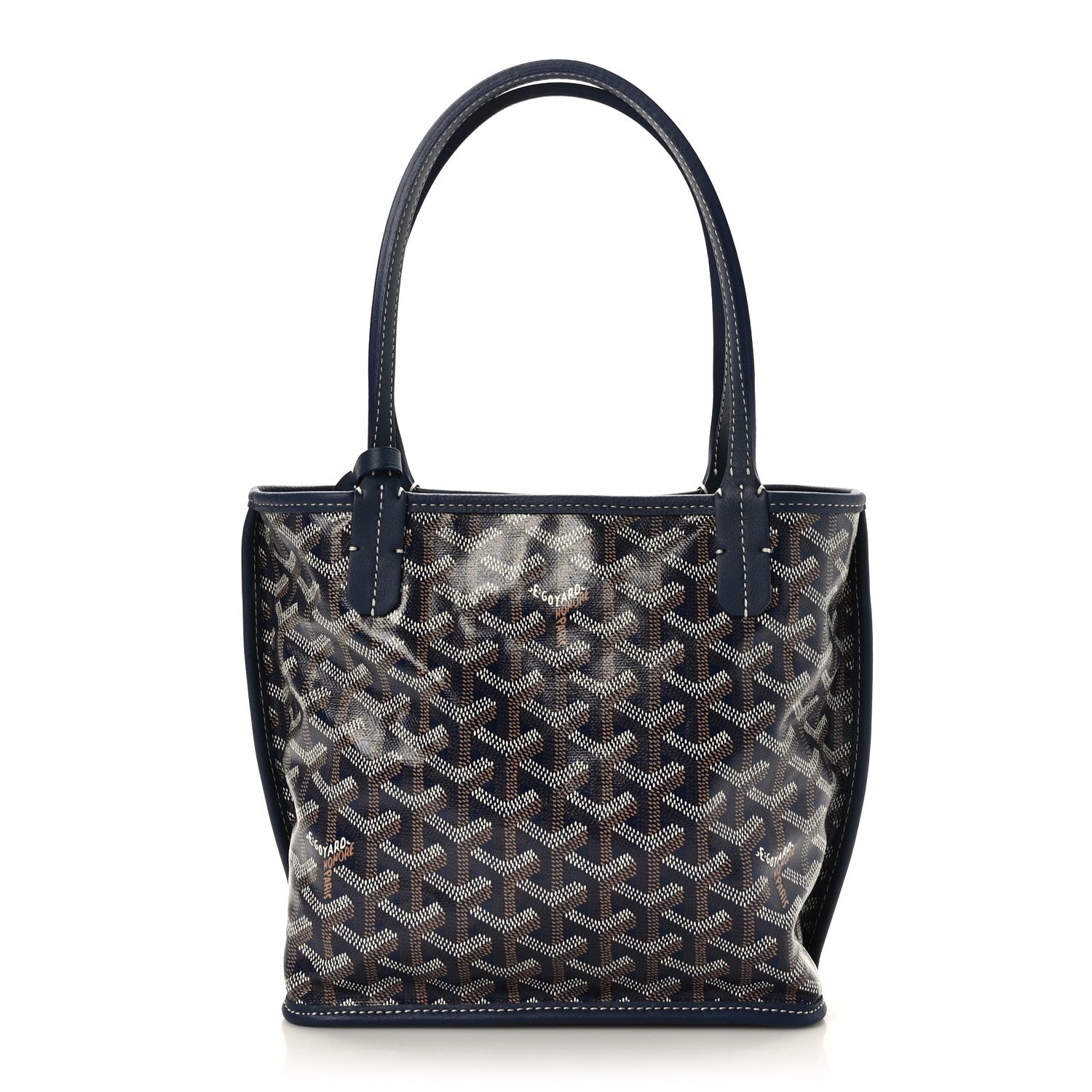 Goyard Goyardine Reversible Mini Anjou Navy 1 of 15