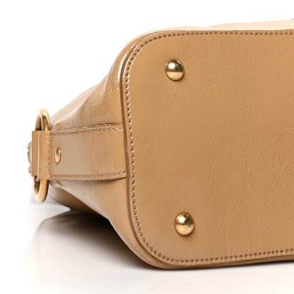 Saint Laurent Patent Oversized Muse Beige 8 of 11