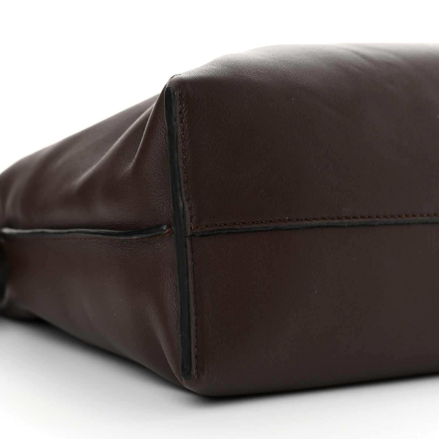 Nappa Medium Flamenco Knot Bag Chocolate