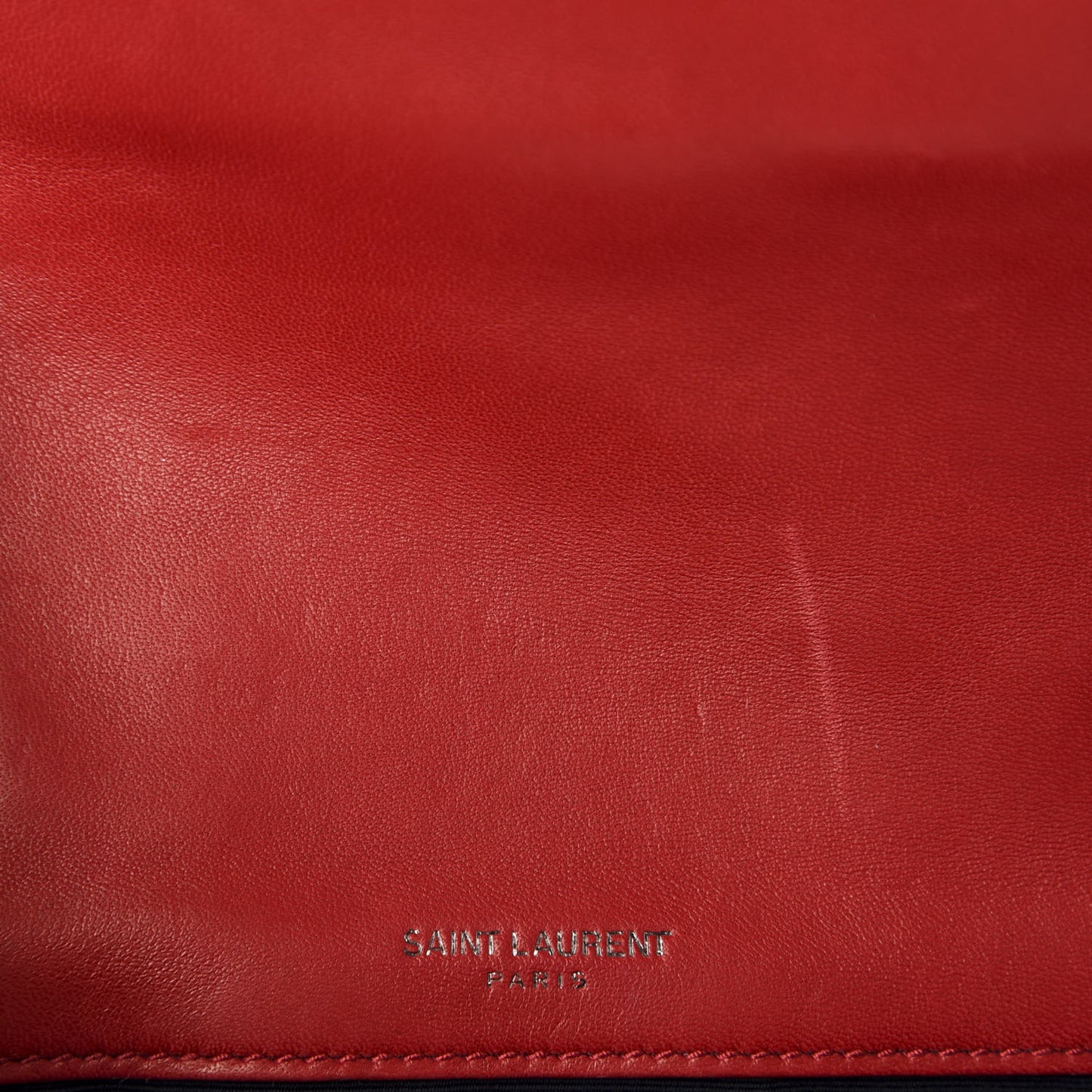 Lambskin Patchwork Monogram Small Jamie Red