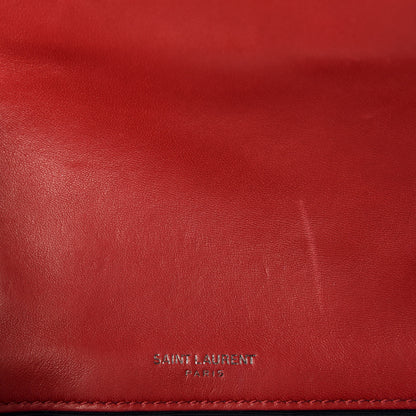 Saint Laurent Lambskin Patchwork Monogram Small Jamie Red 8 of 11