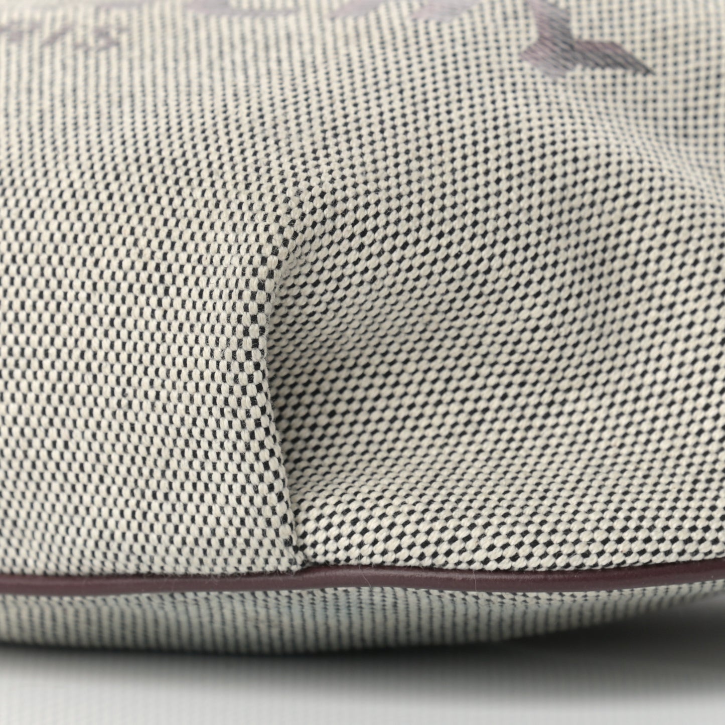 Canvas Logo Bond Belt Bag Aubergine