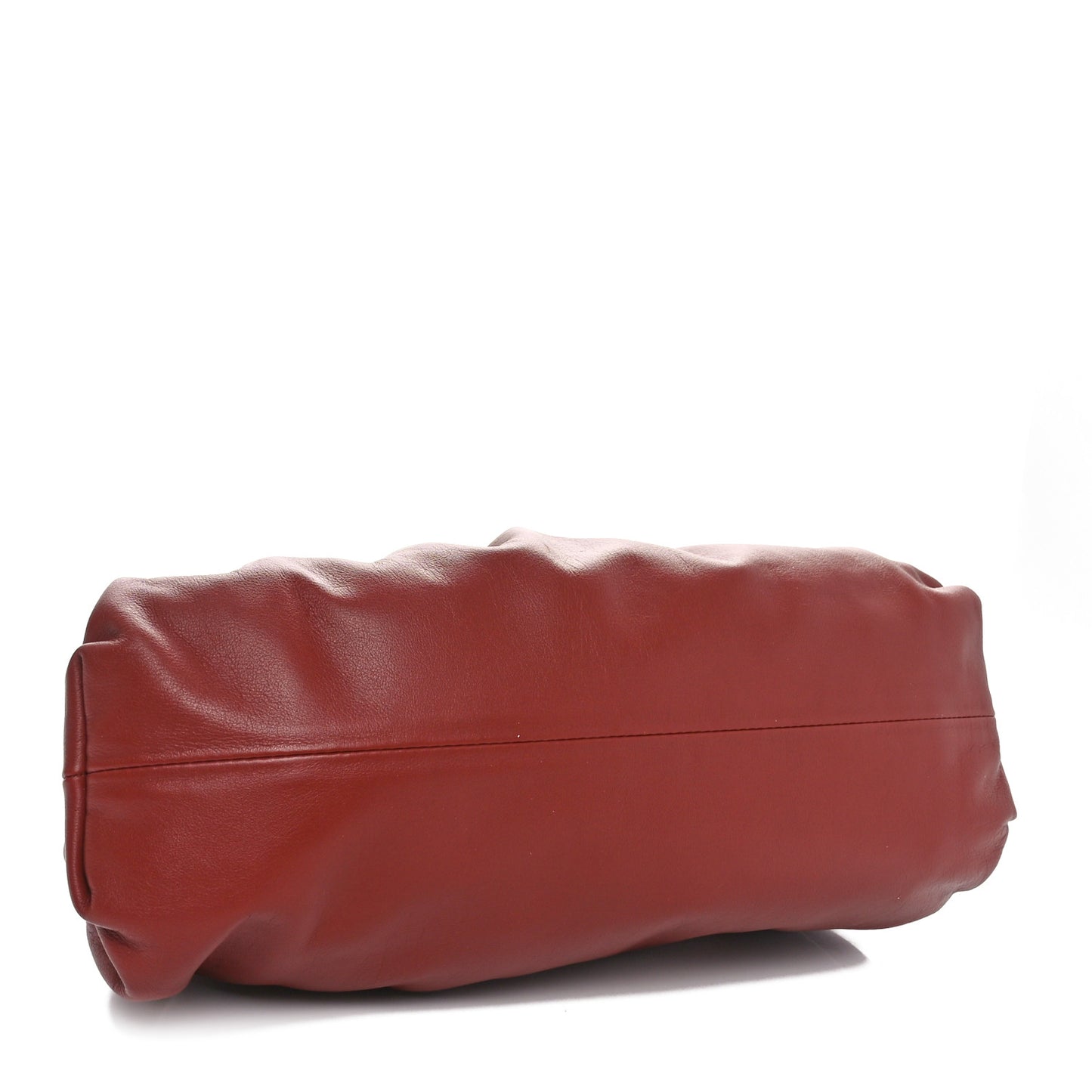 Smooth Butter Calf The Pouch Oversized Clutch Rust