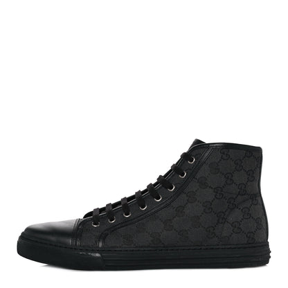 Gucci Monogram Mens High Top Sneakers 10 Black 1 of 9