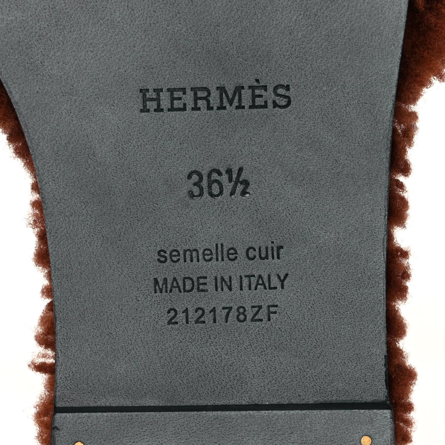 Woolskin Oran Sandals 36.5 Cognac