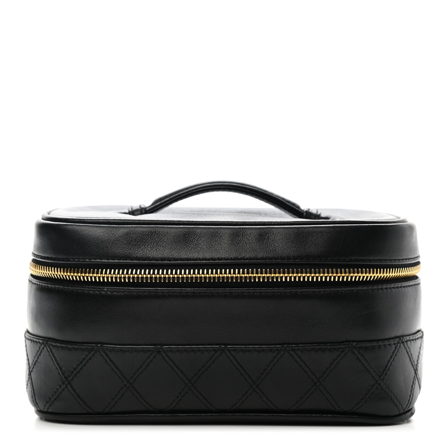 Chanel Lambskin Vanity Cosmetic Case Black 1 of 10
