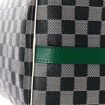 Louis Vuitton Damier Speedy Bandouliere 30 Black White 6 of 10