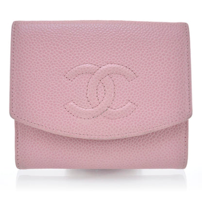 Chanel Caviar CC Flap Wallet Pink 1 of 12