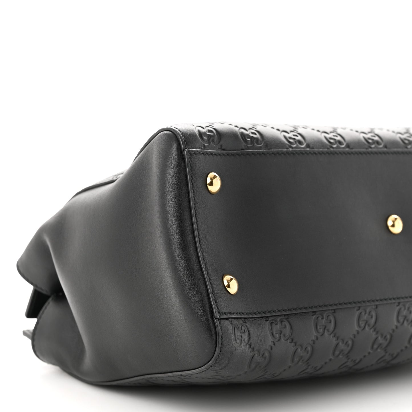 Guccissima Signature Medium Shoulder Tote Bag Black