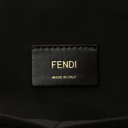 Fendi Pequin Spalmati Medium Roll Tote Tobacco Foresta 6 of 10
