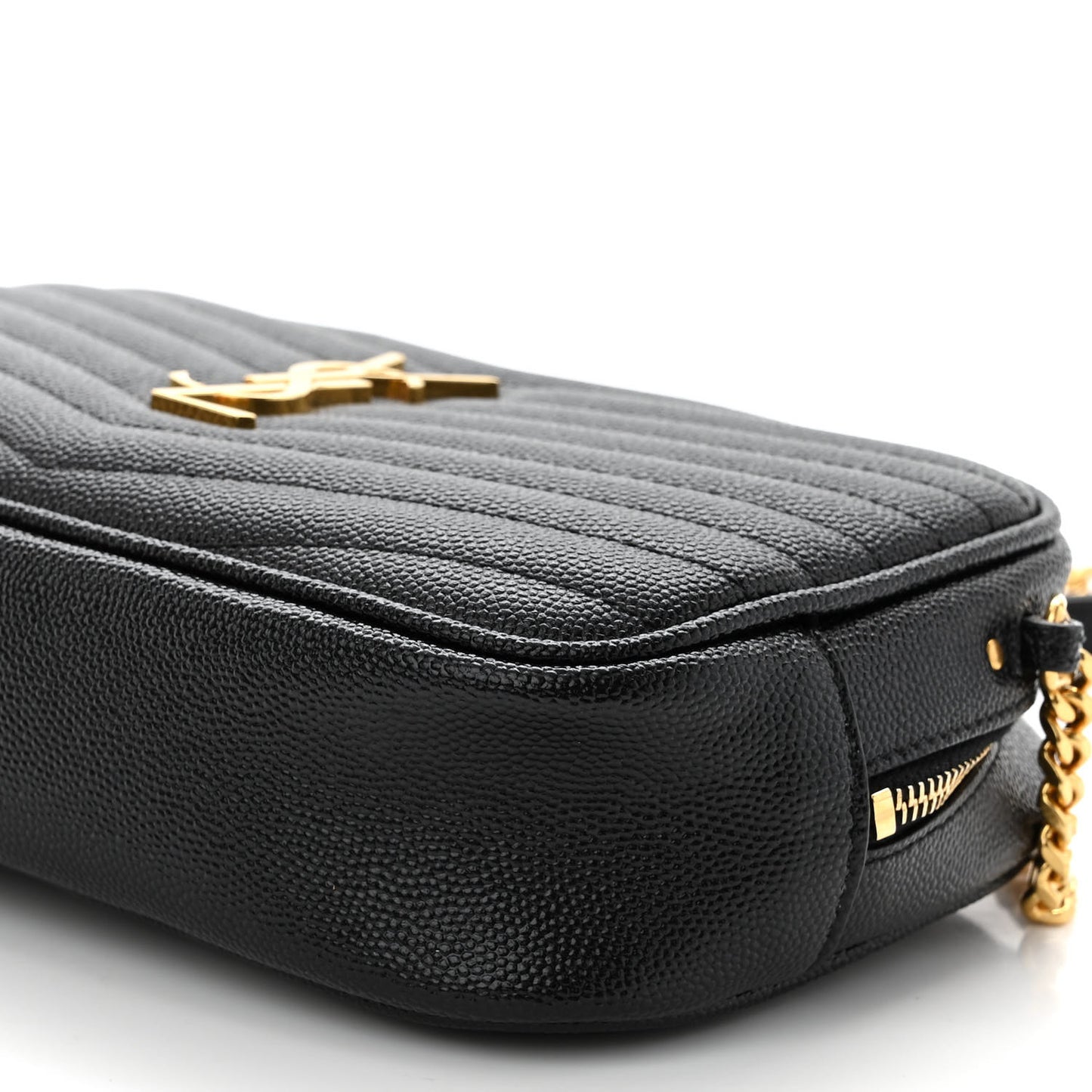Grain De Poudre Matelasse Monogram Mini Lou Camera Bag Black