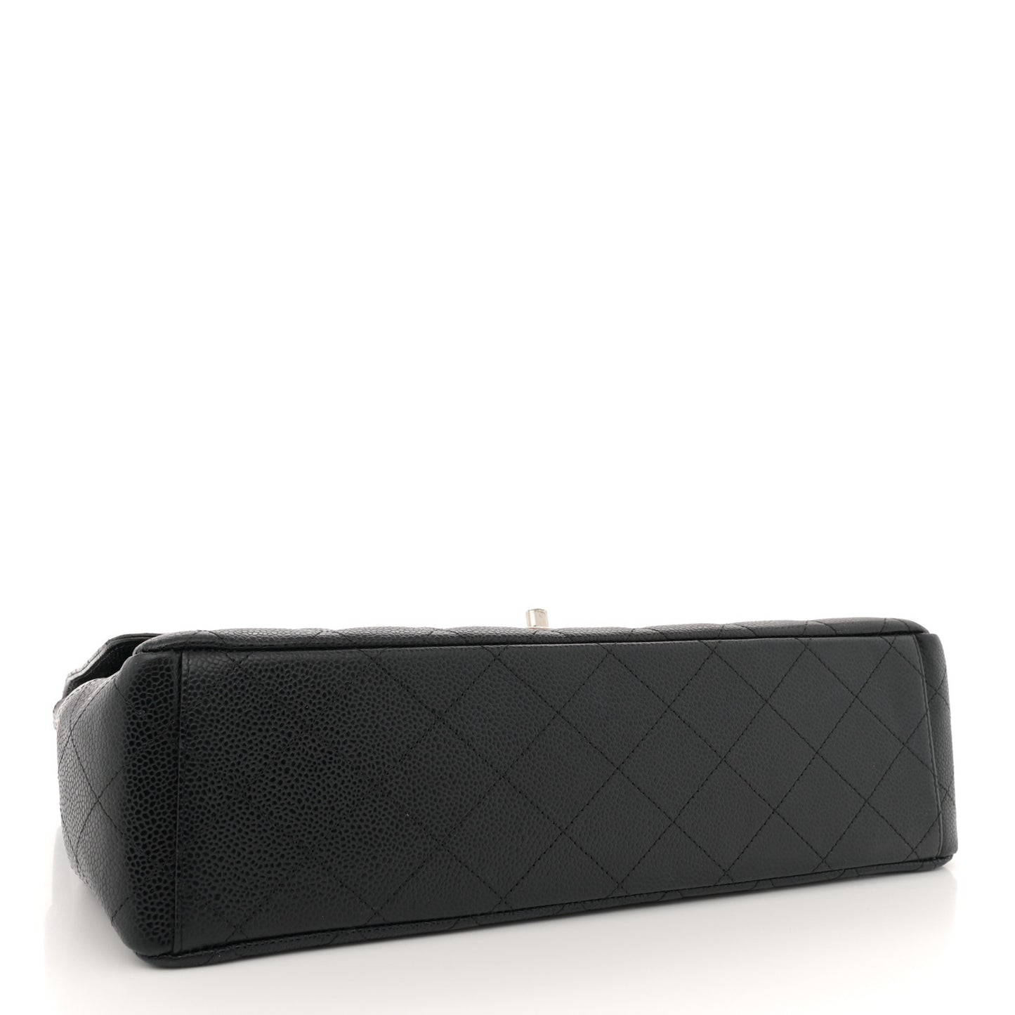 Caviar Quilted Maxi Double Flap Black