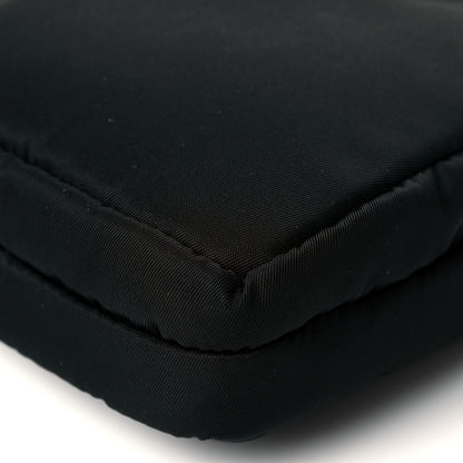 Prada Tessuto Nylon Saffiano Crossbody Pouch Black 10 of 11