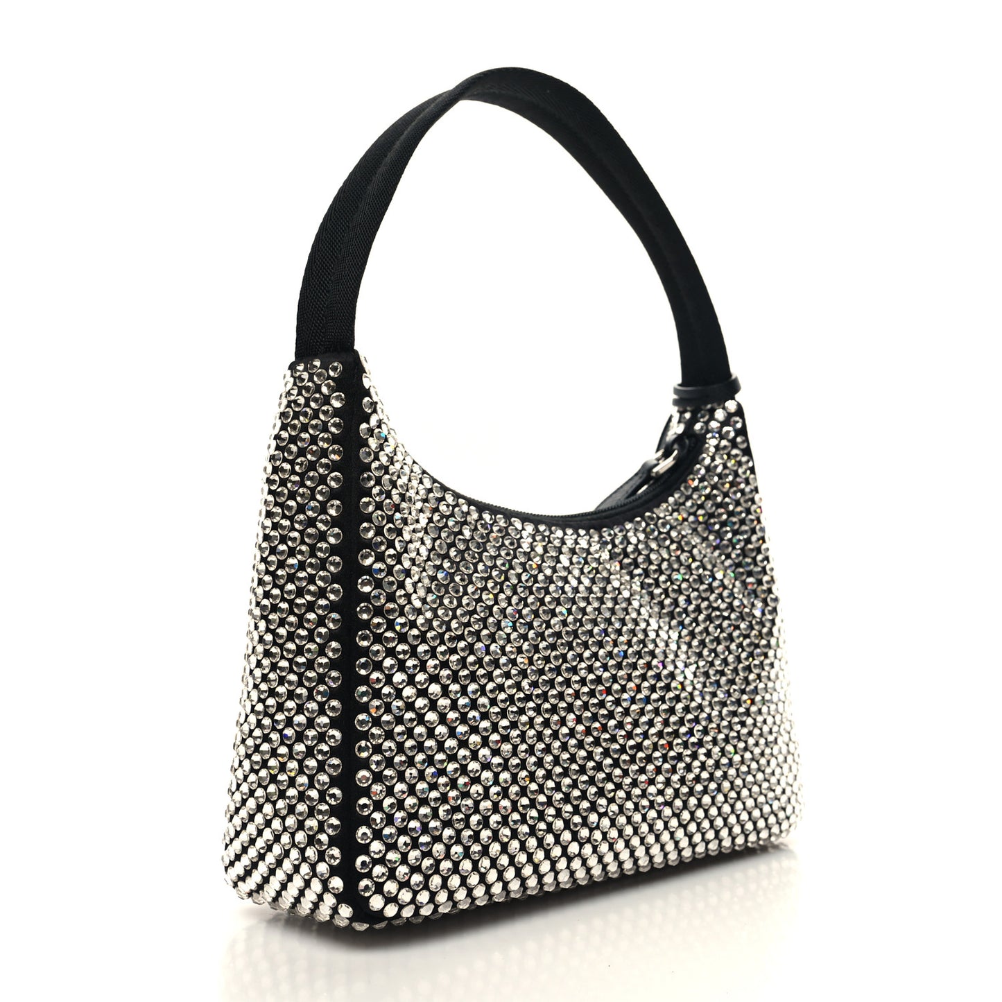 Satin Crystal Mini Re-Edition 2000 Bag Cristal