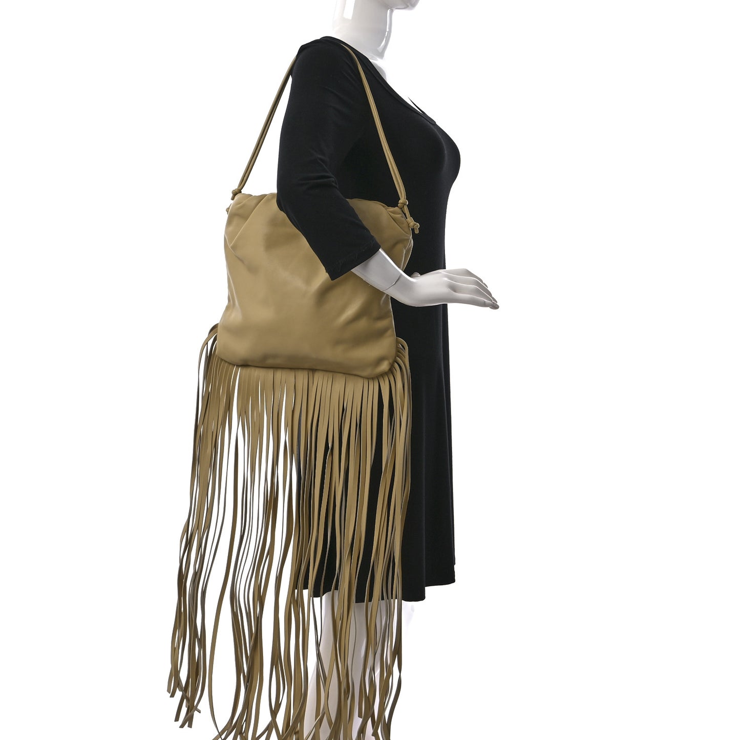 Nappa The Fringe Pouch Shoulder Bag Tapioca