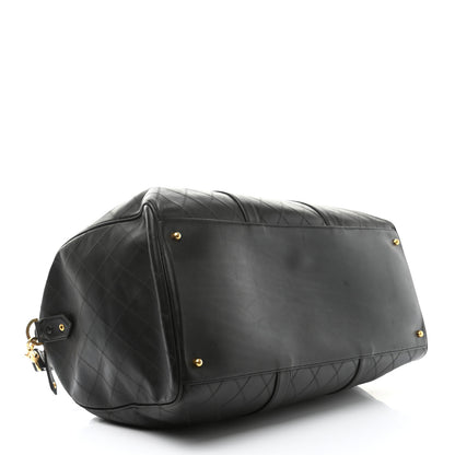 Chanel Calfskin Stitched CC Boston Black 4 of 16
