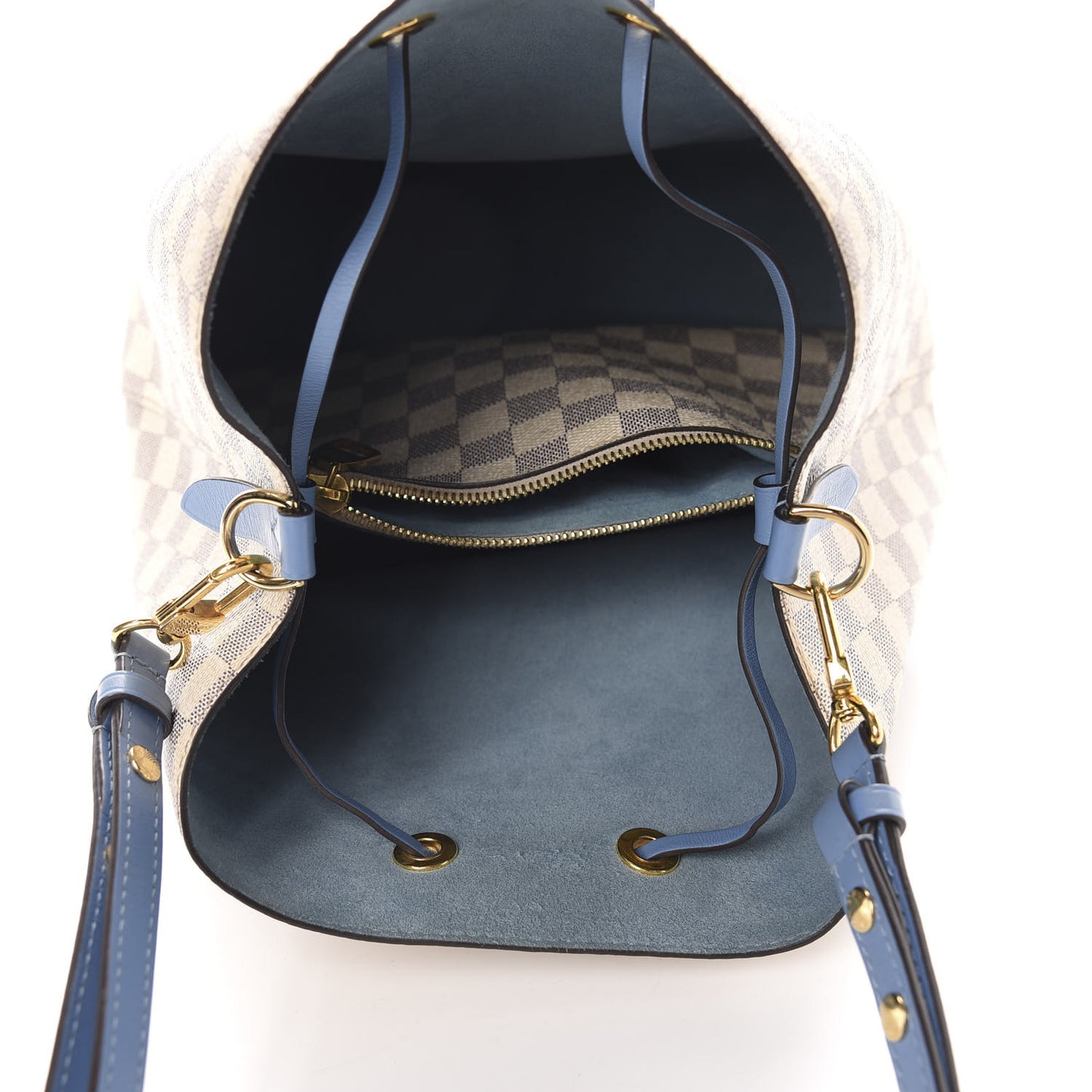 Damier Azur Neonoe MM Bleuet